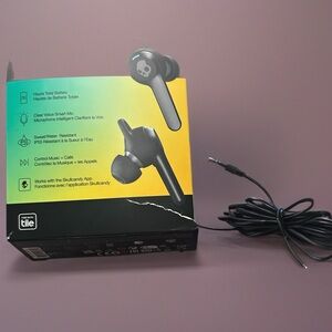 Skullcandy Black Wireless Earbuds with App Integration